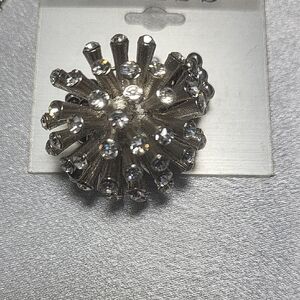 Guess Silver Tone Stretch Ring